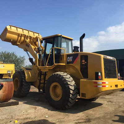 Η Caterpillar 966H 2021 φορτώνει φορτηγά φορτηγά 6 τόνων φορτώνει τροχούς για την οδική κατασκευή