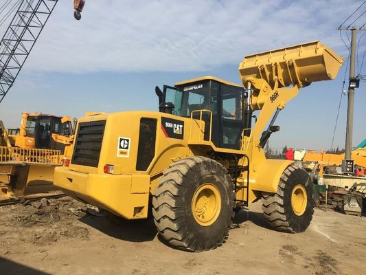 Η Caterpillar 966H 2021 φορτώνει φορτηγά φορτηγά 6 τόνων φορτώνει τροχούς για την οδική κατασκευή