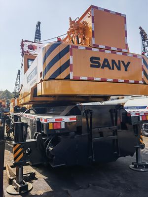SANY STC800 80 τόνων κινητό γερανό αυτοκινήτου μεταχειρισμένη κατασκευαστική μηχανή κινητό γερανό για όλα τα εδάφη