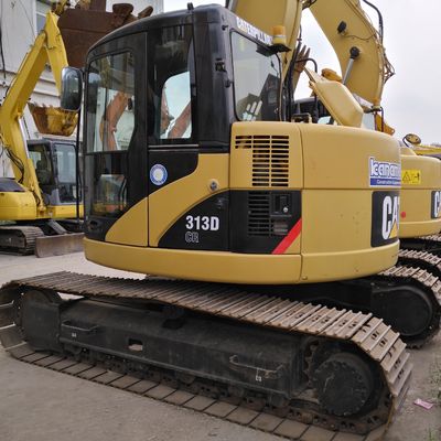 13 τόνους μεταχειρισμένη Caterpillar 313D Excavator χρησιμοποιημένη Cat 312D 313D Crawler Excavator στη Σαγκάη