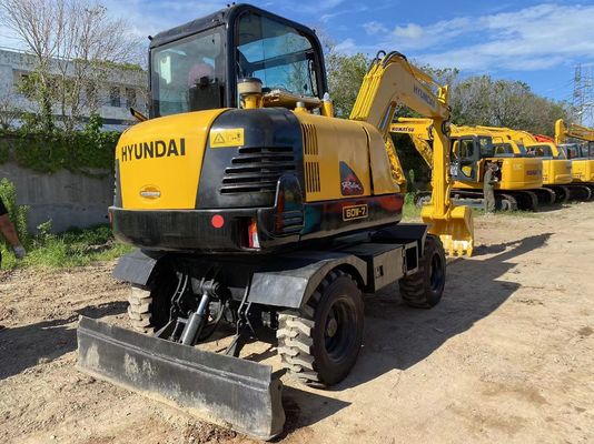 Αρχική υδραυλική αντλία μεταχειρισμένο Hyundai 60 Wheel Excavator με χωρητικότητα κουβάς 4m3