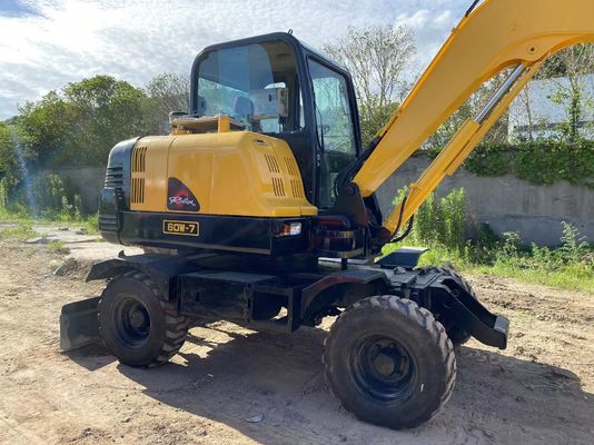 Αρχική υδραυλική αντλία μεταχειρισμένο Hyundai 60 Wheel Excavator με χωρητικότητα κουβάς 4m3