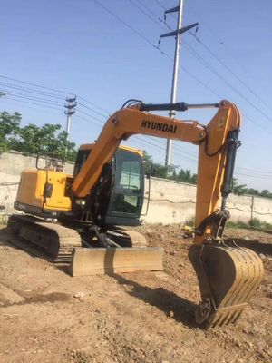 4m3 χωρητικότητα κουβάς Μπουτίκ HYUNDAI 75 Excavator Crawler Χρησιμοποιούμενη κατασκευαστική μηχανή