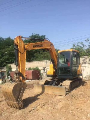 4m3 χωρητικότητα κουβάς Μπουτίκ HYUNDAI 75 Excavator Crawler Χρησιμοποιούμενη κατασκευαστική μηχανή