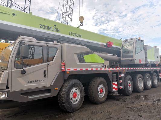 Κατασκευασμένο ZTC1500 150 τόνων βαρύ ρυμουλκούμενο τηλεσκοπικό φορτηγό γερανό με μέγιστο ύψος ανύψωσης 42m