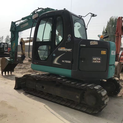 Αρχική κατάσταση Κομπέλκο SK70SR 7 τόνων Χρησιμοποιούμενη ανασκαφή