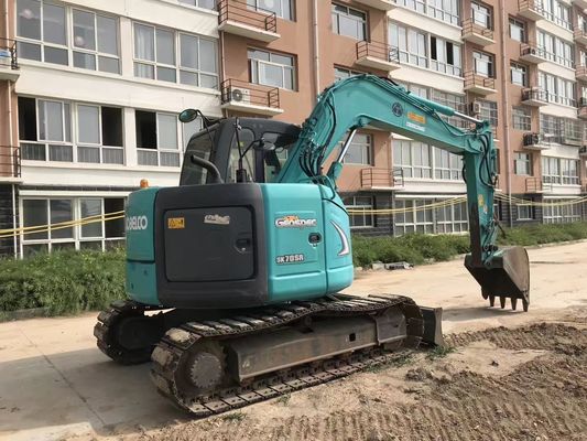 Αρχική κατάσταση Κομπέλκο SK70SR 7 τόνων Χρησιμοποιούμενη ανασκαφή