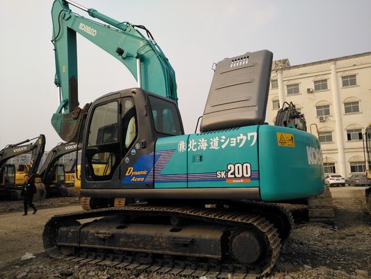 3 τόνων ονομαστική χωρητικότητα φόρτωσης Kobelco SK200 Excavator προσιτή 20 τόνων μεταχειρισμένη εκσκαφέας