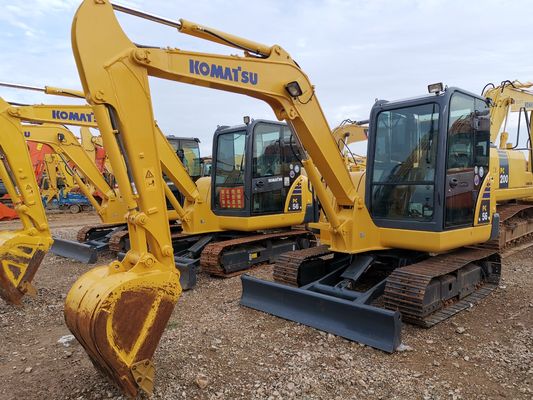 Λιγότερες ώρες Komatsu Pc56-7 Χρησιμοποιούμενος εξορυκτής στη Σαγκάη με και αρχική υδραυλική βαλβίδα