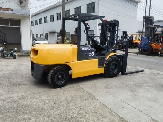 1200mm μήκος πιρούνι Komatsu FD50 5 τόνων πετρελαιοκίνητο πιρούνι Ιαπωνία 5 τόνων μεταχειρισμένο πιρούνι Longhua
