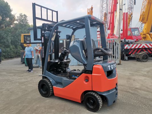 Ρυθμικό πλατύχωρο 1.5 τόνων Ντίζελ Toyota FD15 ανελκυστήρας με 2 στάδια 3 μέτρα στη Σαγκάη