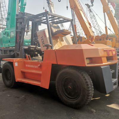 Φαρμακοφόρος FD100 TCM 10 τόνων σε καλή κατάσταση με κινητήρα ντίζελ και πλάτος τυποποιημένης πιρούνι