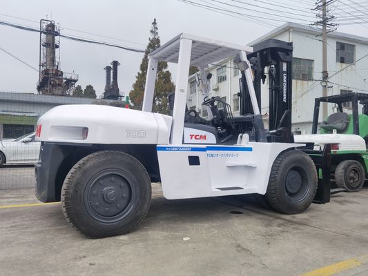 Κατανάλωση 10 τόνων TCM FD100Z 2η φάση 4 μέτρα Χρησιμοποιημένο ανεμοφόρο για εργαστήρια επισκευής μηχανημάτων