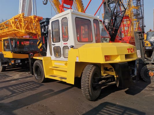 Δοκιμαστικό φορτηγό TCM FD100 με ντίζελ που χρησιμοποιείται σε εργοτάξιο με εγγυημένο μήκος τυποποιημένης πιρούνας