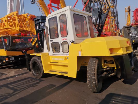 Δοκιμαστικό φορτηγό TCM FD100 με ντίζελ που χρησιμοποιείται σε εργοτάξιο με εγγυημένο μήκος τυποποιημένης πιρούνας