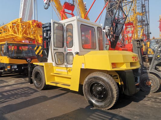 Δοκιμαστικό φορτηγό TCM FD100 με ντίζελ που χρησιμοποιείται σε εργοτάξιο με εγγυημένο μήκος τυποποιημένης πιρούνας