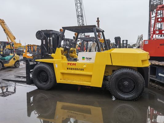 Διάμετρος τυποποιημένου πιρούνιου TCM FD100T 10 τόνων Υδραυλικός ανελκυστήρας χρησιμοποιούμενος κινητήρας ντίζελ για Sal