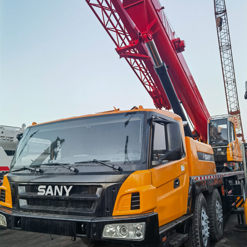 SANY STC800 80 τόνων κινητό γερανό αυτοκινήτου μεταχειρισμένη κατασκευαστική μηχανή κινητό γερανό για όλα τα εδάφη