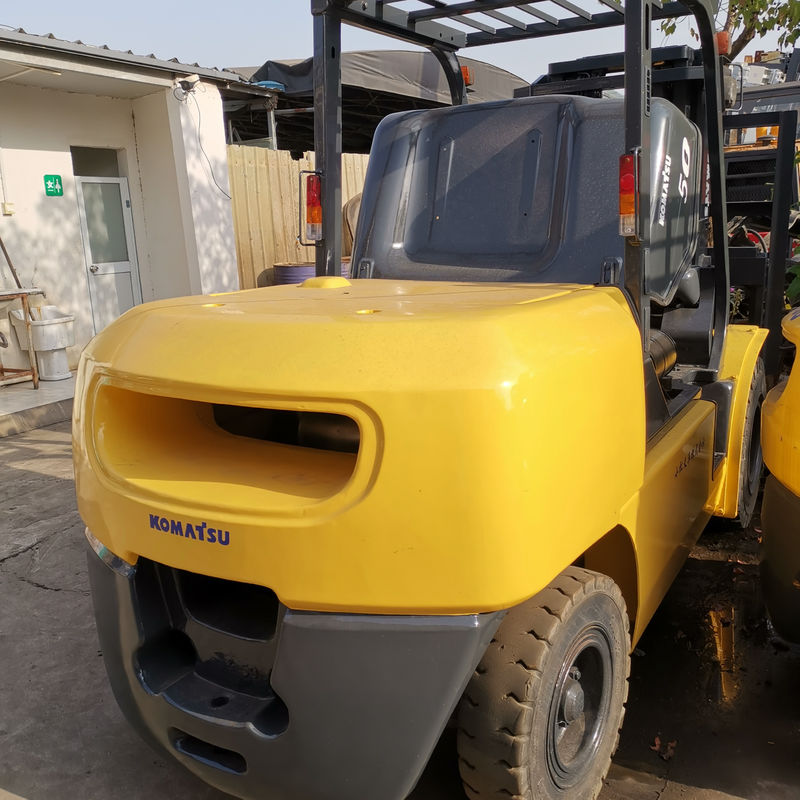 5 τόνων Ιαπωνία Αρχικό Komatsu FD50-7 πετρελαιοκίνητο ανεμοφόρο στη Σαγκάη με μήκος πιρούνι 1200 mm