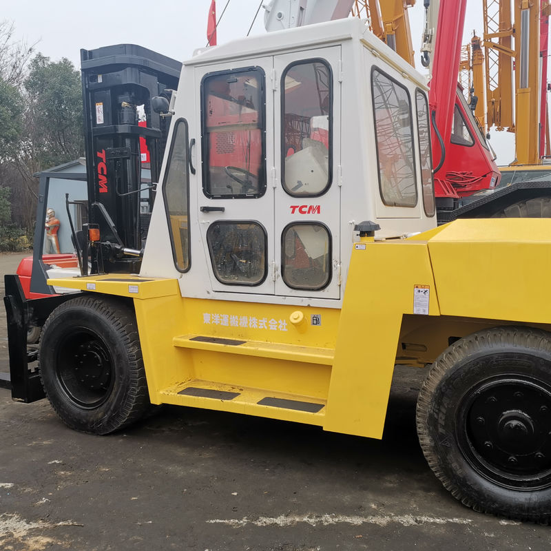 Δοκιμαστικό φορτηγό TCM FD100 με ντίζελ που χρησιμοποιείται σε εργοτάξιο με εγγυημένο μήκος τυποποιημένης πιρούνας