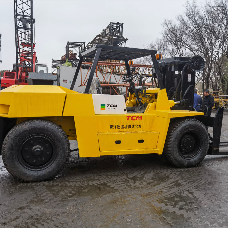 Διάμετρος τυποποιημένου πιρούνιου TCM FD100T 10 τόνων Υδραυλικός ανελκυστήρας χρησιμοποιούμενος κινητήρας ντίζελ για Sal