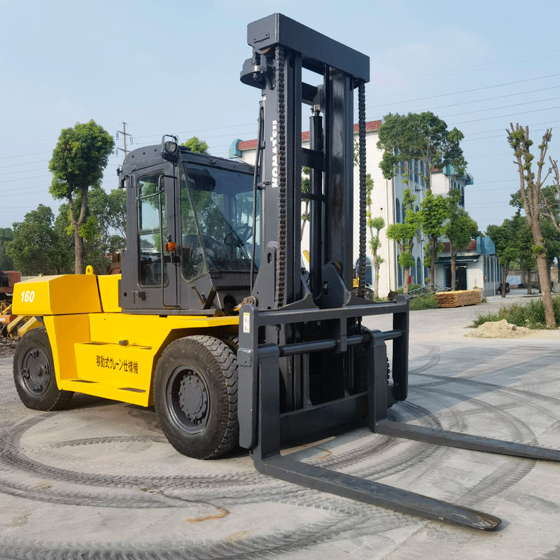 Komatsu FD160 16 τόνων Βελκυστήρας ντίζελ Χρησιμοποιούμενο για το σπίτι πλάτος πιρούνι 1200mm